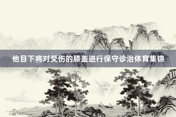 他目下将对受伤的膝盖进行保守诊治体育集锦
