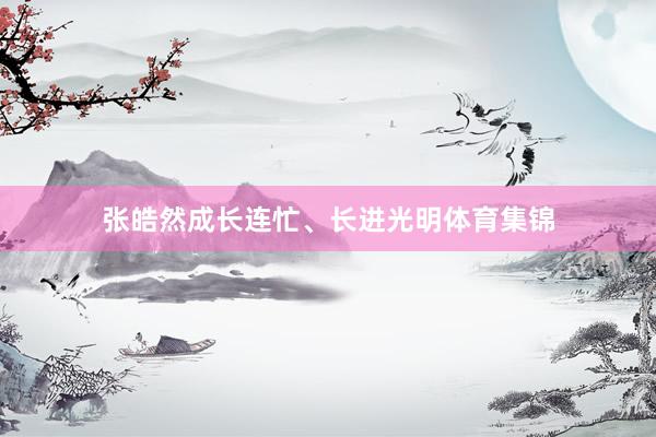 张皓然成长连忙、长进光明体育集锦