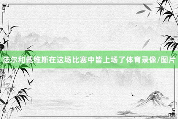 法尔和戴维斯在这场比赛中皆上场了体育录像/图片