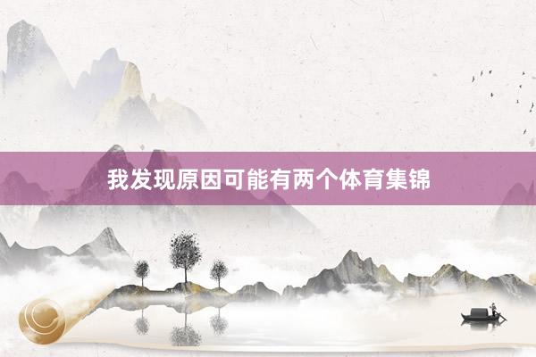 我发现原因可能有两个体育集锦