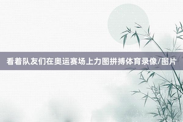 看着队友们在奥运赛场上力图拼搏体育录像/图片