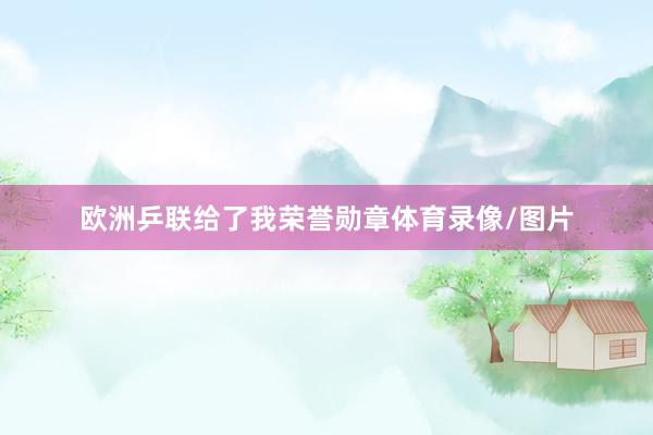 欧洲乒联给了我荣誉勋章体育录像/图片