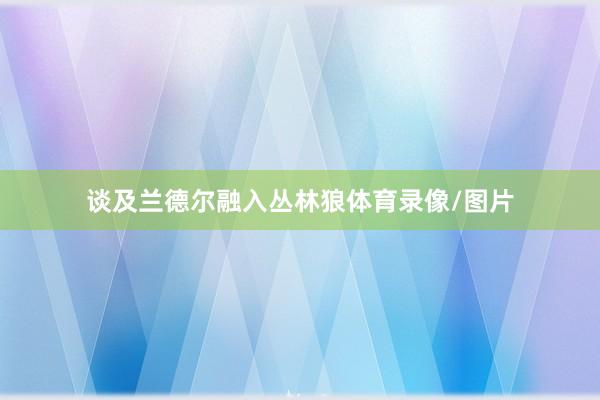 谈及兰德尔融入丛林狼体育录像/图片