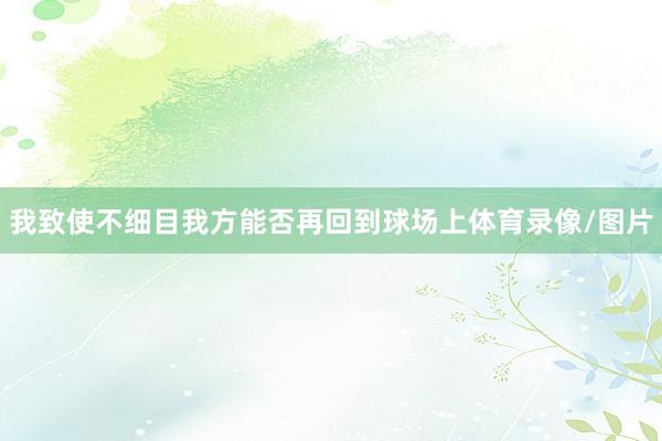 我致使不细目我方能否再回到球场上体育录像/图片