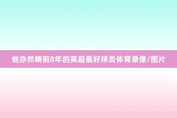 他亦然畴前8年的英超最好球员体育录像/图片