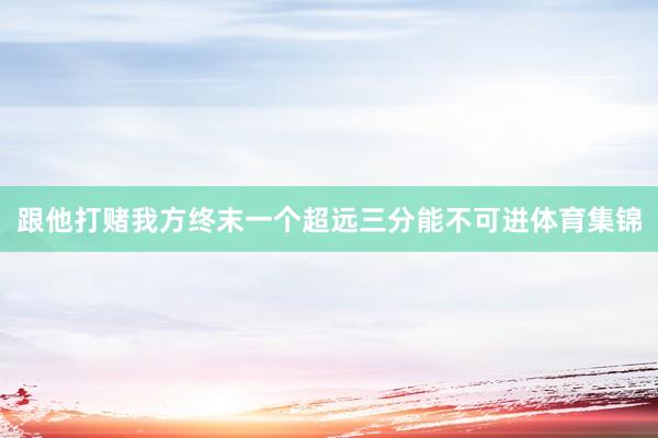 跟他打赌我方终末一个超远三分能不可进体育集锦
