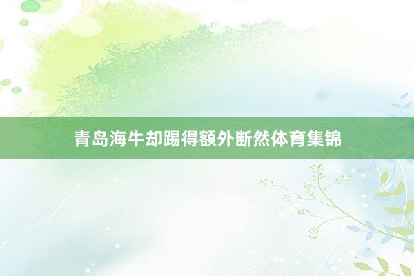 青岛海牛却踢得额外断然体育集锦