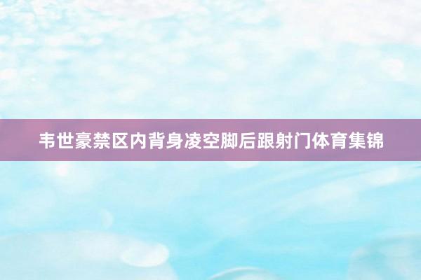 韦世豪禁区内背身凌空脚后跟射门体育集锦