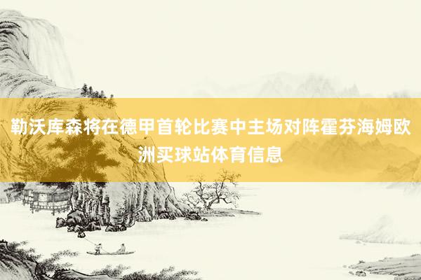 勒沃库森将在德甲首轮比赛中主场对阵霍芬海姆欧洲买球站体育信息