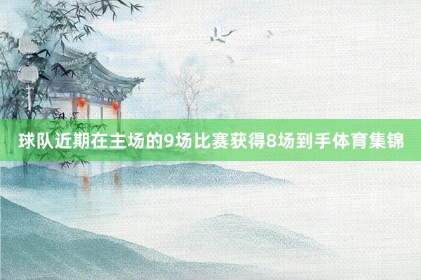 球队近期在主场的9场比赛获得8场到手体育集锦
