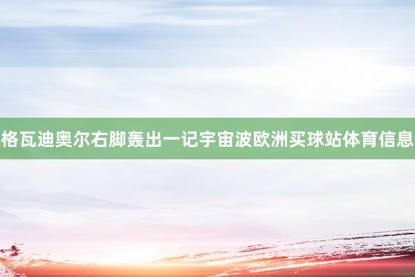格瓦迪奥尔右脚轰出一记宇宙波欧洲买球站体育信息