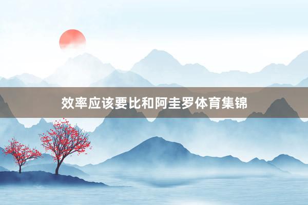 效率应该要比和阿圭罗体育集锦