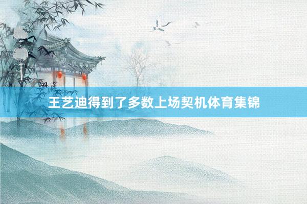 王艺迪得到了多数上场契机体育集锦