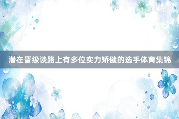 潜在晋级谈路上有多位实力矫健的选手体育集锦